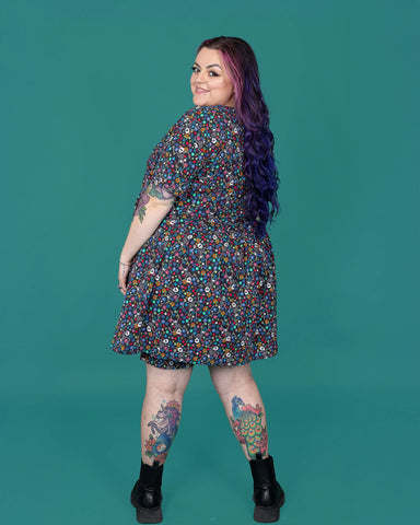 Boogie Bones Oversized Smock Dress - Run & Fly