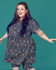Boogie Bones Oversized Smock Dress - Run & Fly