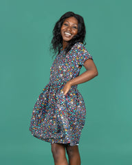 Boogie Bones Oversized Smock Dress - Run & Fly