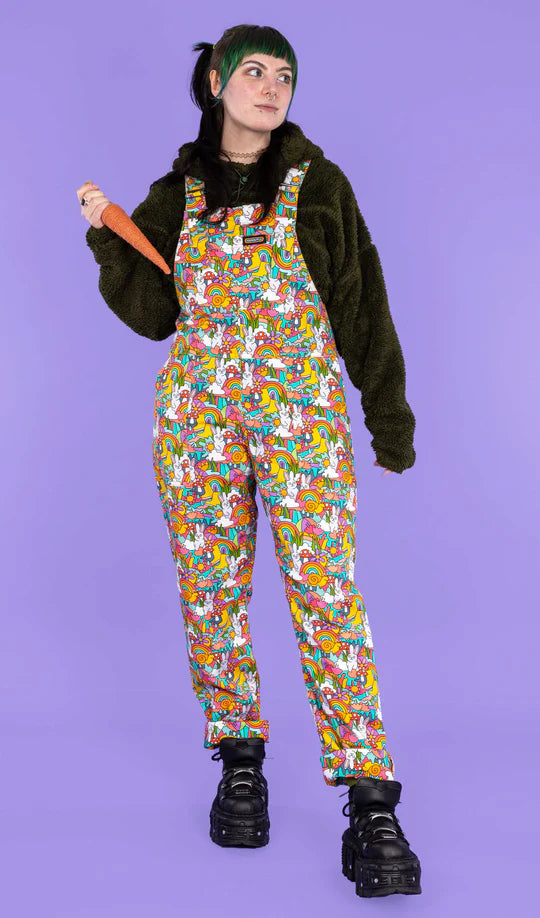 Some Bunny Loves You Stretch Twill Dungarees - Run & Fly