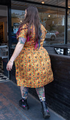 Orange Cactus Tea Dress - Run & Fly