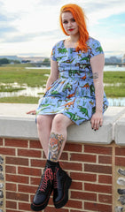 Jurassic Adventure Dinosaur Tea Party Dress - Run & Fly