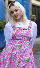 The Mushroom Babes Axolotl Flared Pinafore Dress - Run & Fly