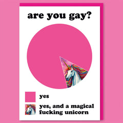 Are you gay Greeting Card