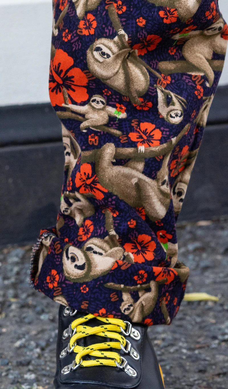 Island Time Sloth Stretch Twill Dungarees - Run & Fly