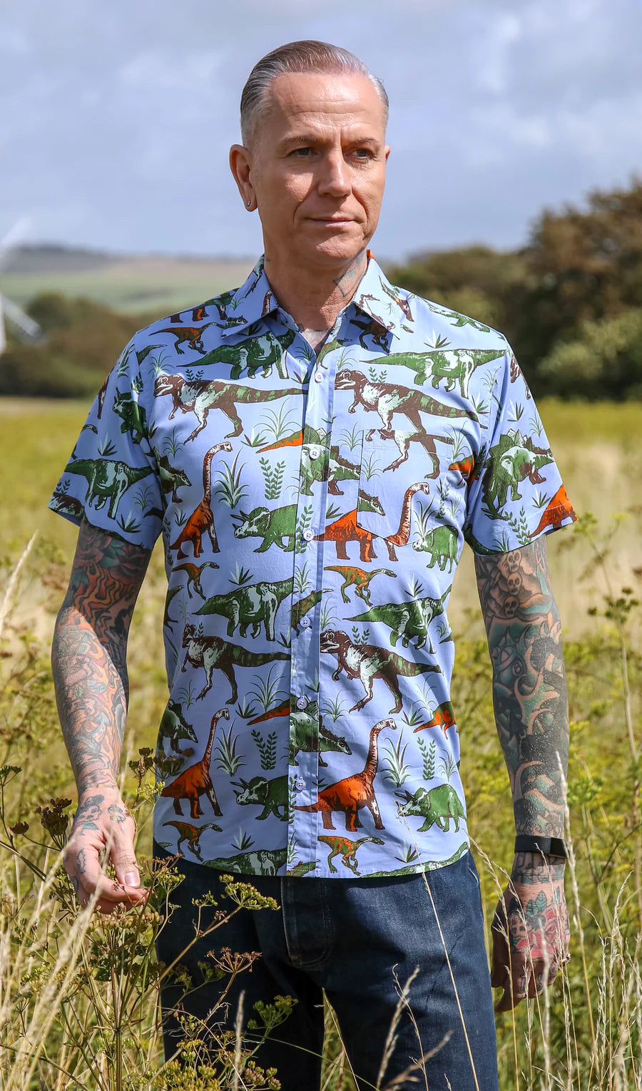 Dinomite Adventure Dinosaur Short Sleeve Shirt - Run & Fly