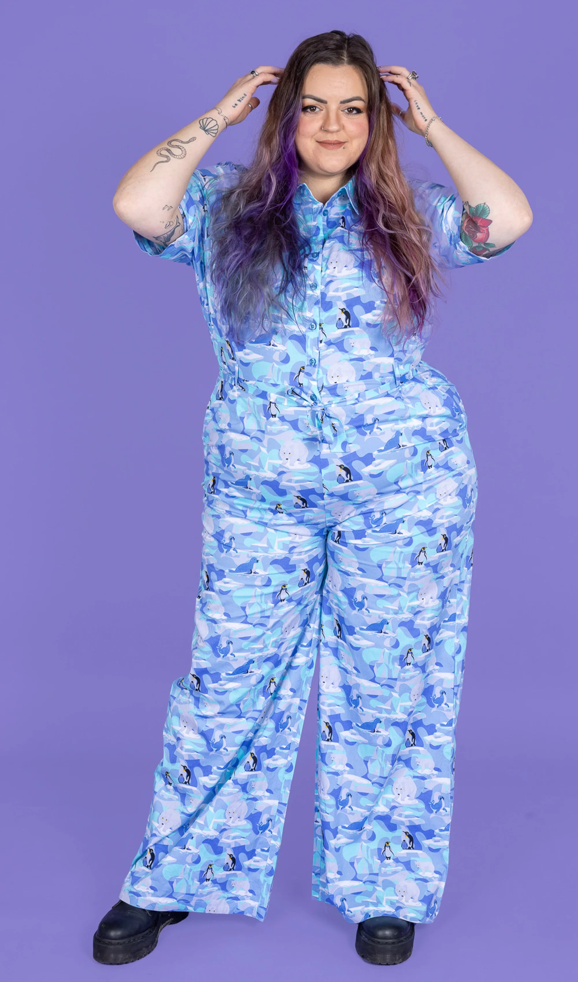 Winter Friends Stretch Jumpsuit - Run & Fly