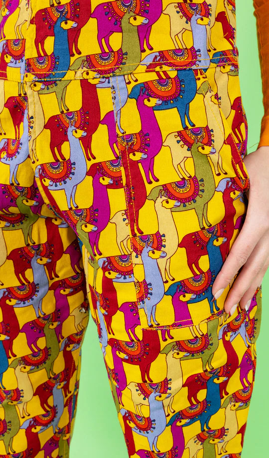 Drama Llama Dungarees - Run & Fly
