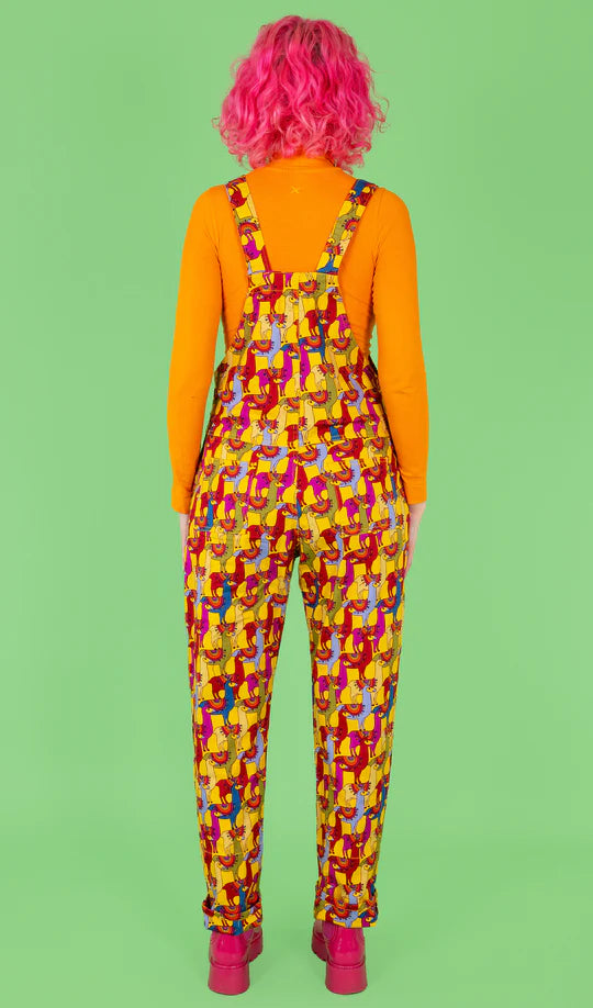 Drama Llama Dungarees - Run & Fly