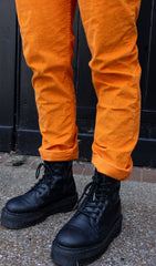 Highlighter Orange Dungarees - Run & Fly