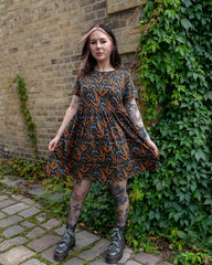 Poison and Plants Oversized Smock Dress - Run & Fly