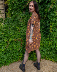 Autumn Pumpkin Oversized Smock Dress - Run & Fly