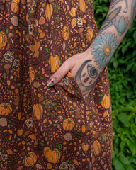 Autumn Pumpkin Oversized Smock Dress - Run & Fly