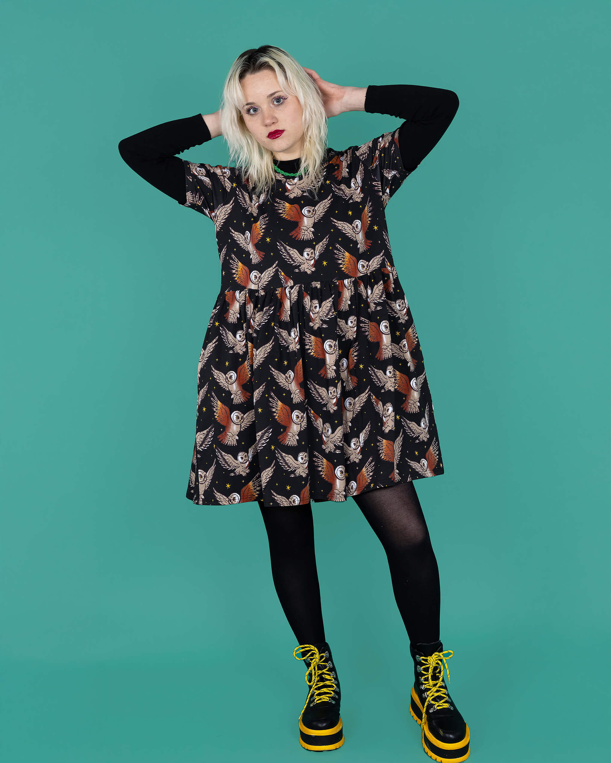 What a Hoot Owl Oversized Smock Dress - Run & Fly