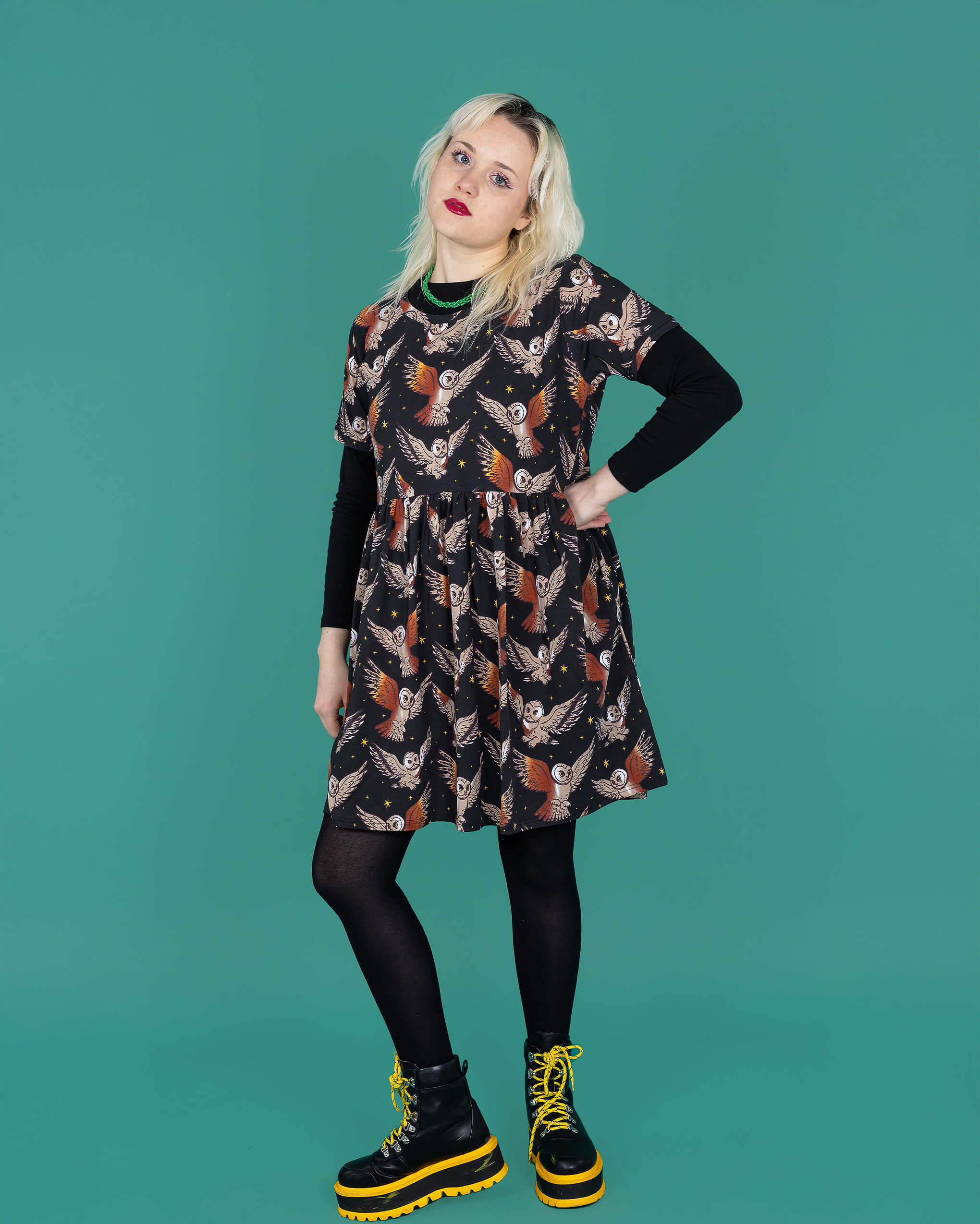 What a Hoot Owl Oversized Smock Dress - Run & Fly