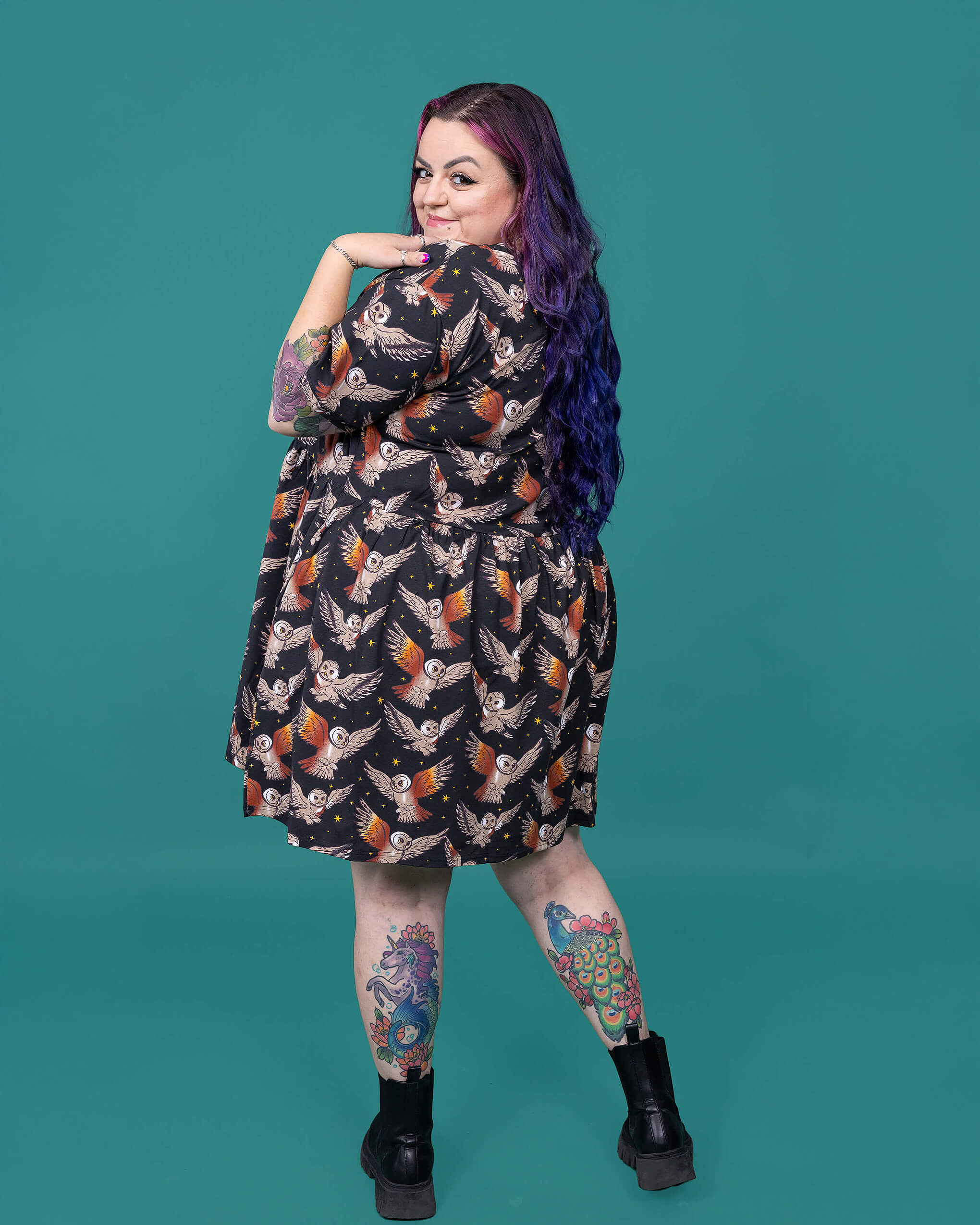 What a Hoot Owl Oversized Smock Dress - Run & Fly