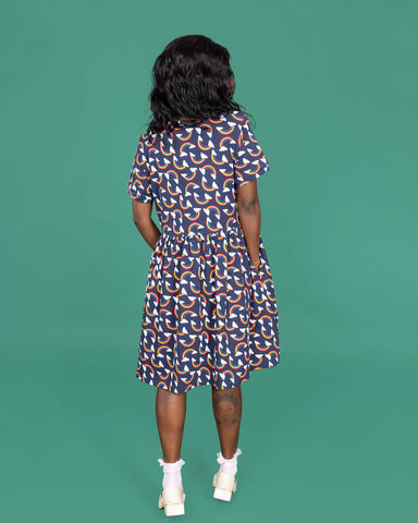 Over the Rainbow and Clouds Oversized Smock Dress - Run & Fly