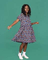 Over the Rainbow and Clouds Oversized Smock Dress - Run & Fly