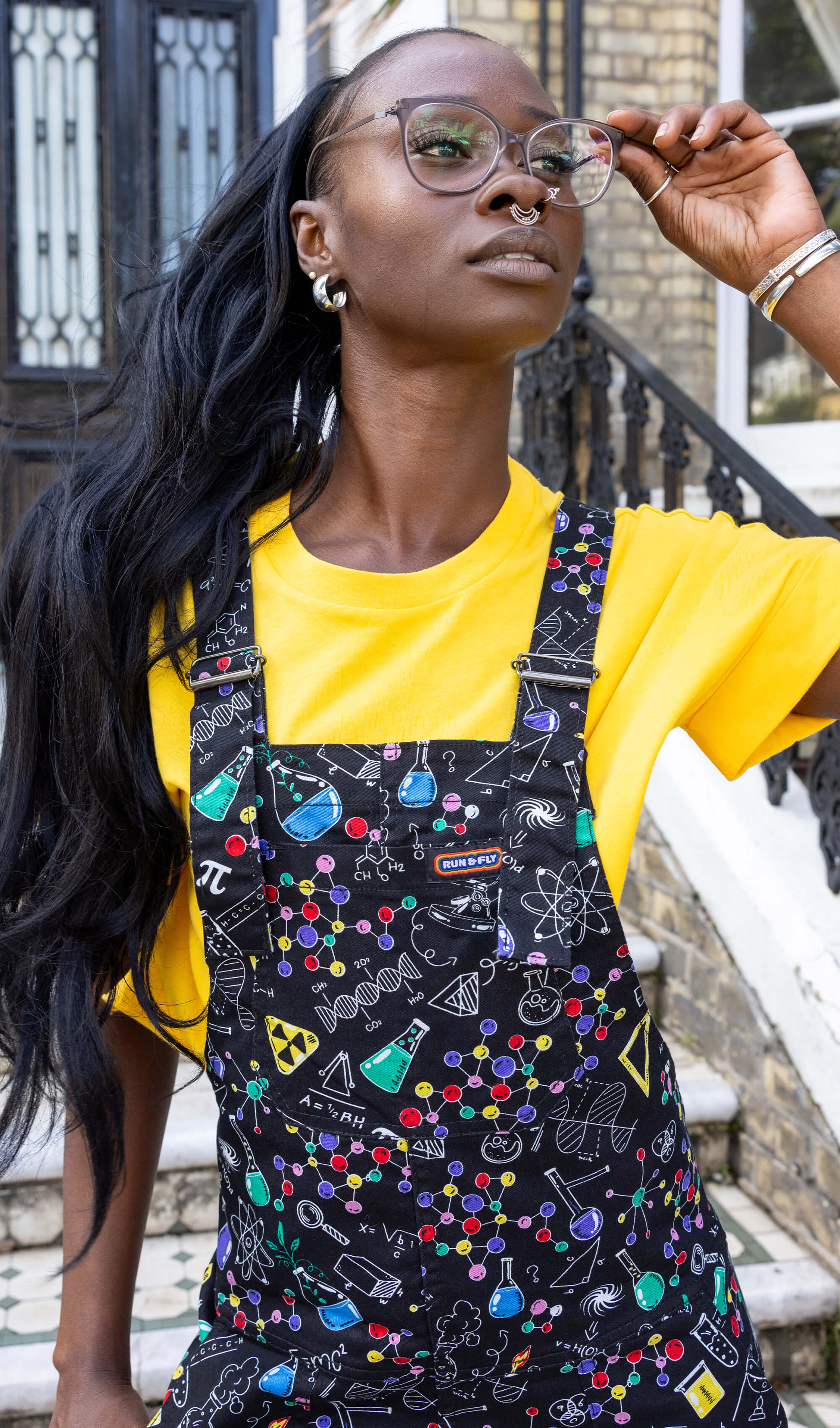 School of Science Stretch Twill Dungarees - Run & Fly
