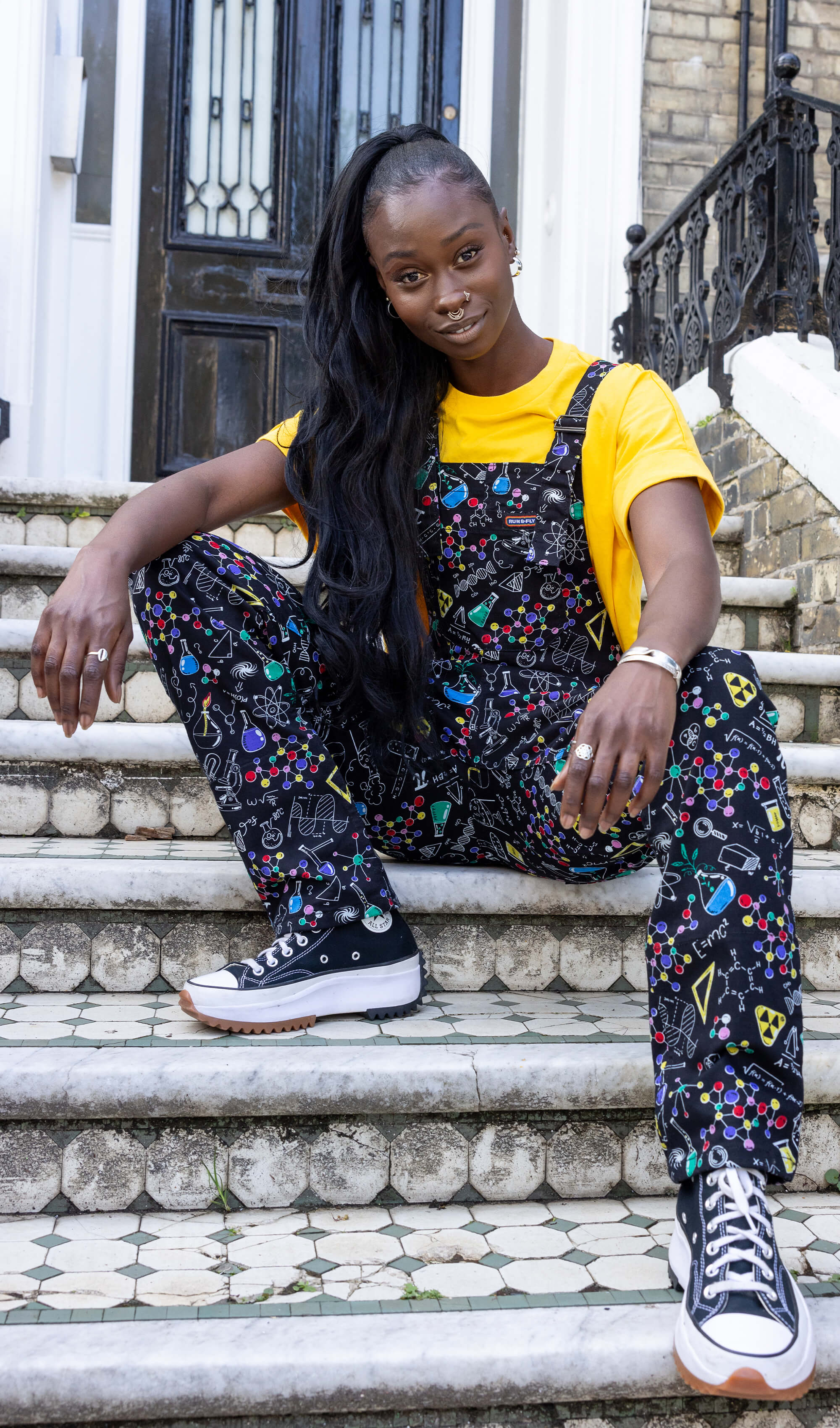 School of Science Stretch Twill Dungarees - Run & Fly