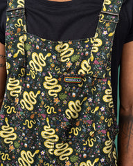 Serpent Garden Snakes Stretch Twill Dungarees - Run & Fly
