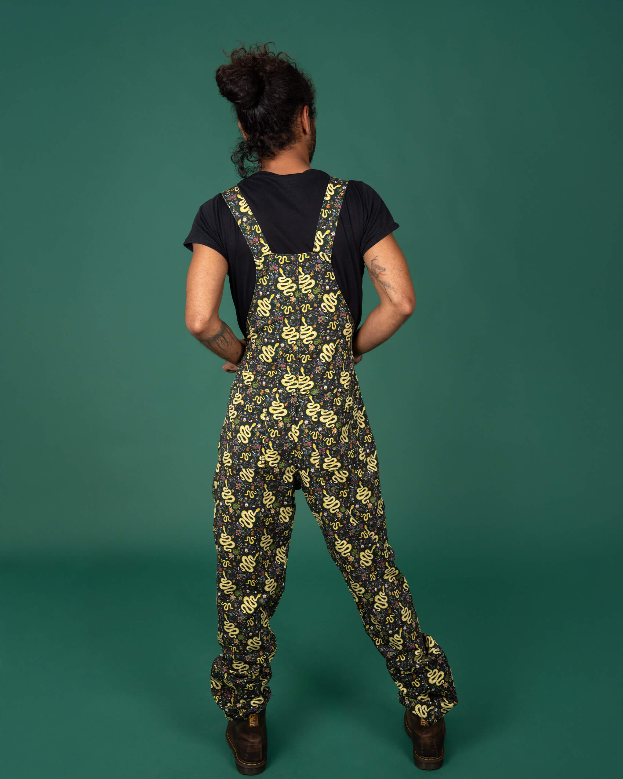 Serpent Garden Snakes Stretch Twill Dungarees - Run & Fly