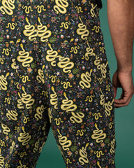 Serpent Garden Snakes Stretch Twill Dungarees - Run & Fly