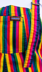 Rainbow Stripe Dungarees - Run & Fly