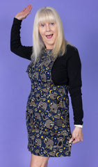 Trash Pandas Racoon Stretch Twill Pinafore Dress - Run & Fly