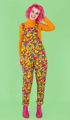 Tutti Frutti Stretch Twill Dungarees - Run & Fly