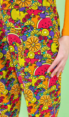 Tutti Frutti Stretch Twill Dungarees - Run & Fly