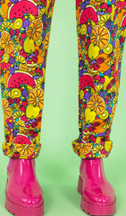 Tutti Frutti Stretch Twill Dungarees - Run & Fly