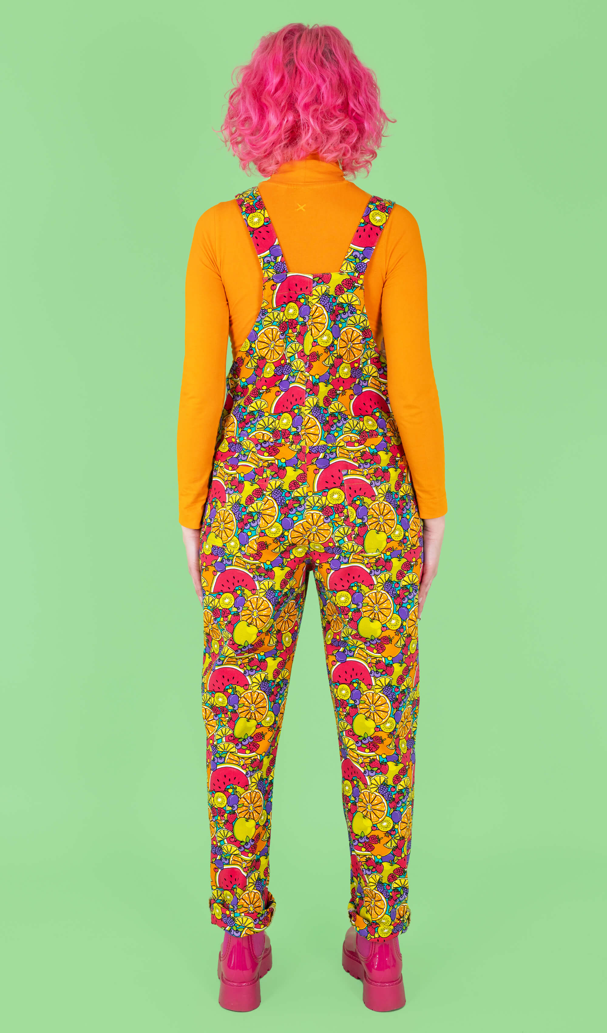 Tutti Frutti Stretch Twill Dungarees - Run & Fly