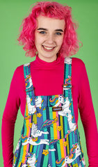 Unicorns Stripe Dungarees - Run & Fly (4XL)