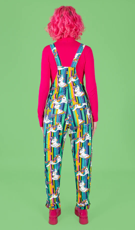 Unicorns Stripe Dungarees - Run & Fly (4XL)