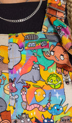 Katie Abey Weird & Wonderful Stretch Twill Pinafore Dress - Run & Fly