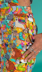 Katie Abey Weird & Wonderful Stretch Twill Pinafore Dress - Run & Fly