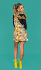 Katie Abey Weird & Wonderful Stretch Twill Pinafore Dress - Run & Fly