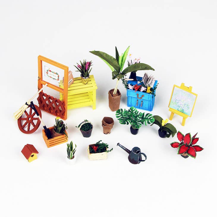 DIY Miniature House Kit: Cathy's Flower House - Hands Craft