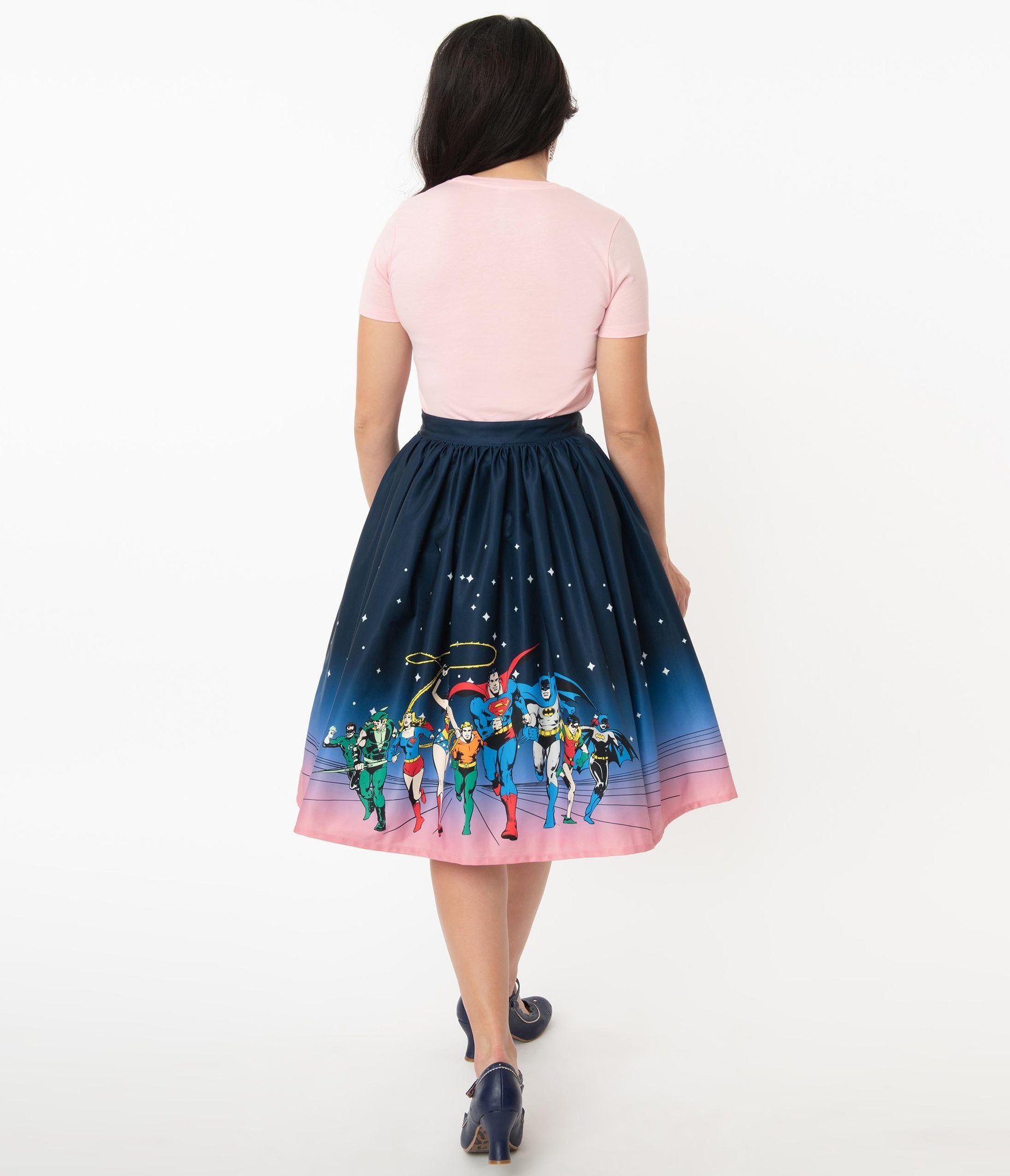 Comics Justice League Gellar Swing Skirt - Unique Vintage