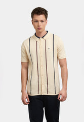 Eden Button Up Knit Polo - Merc (Last Available)