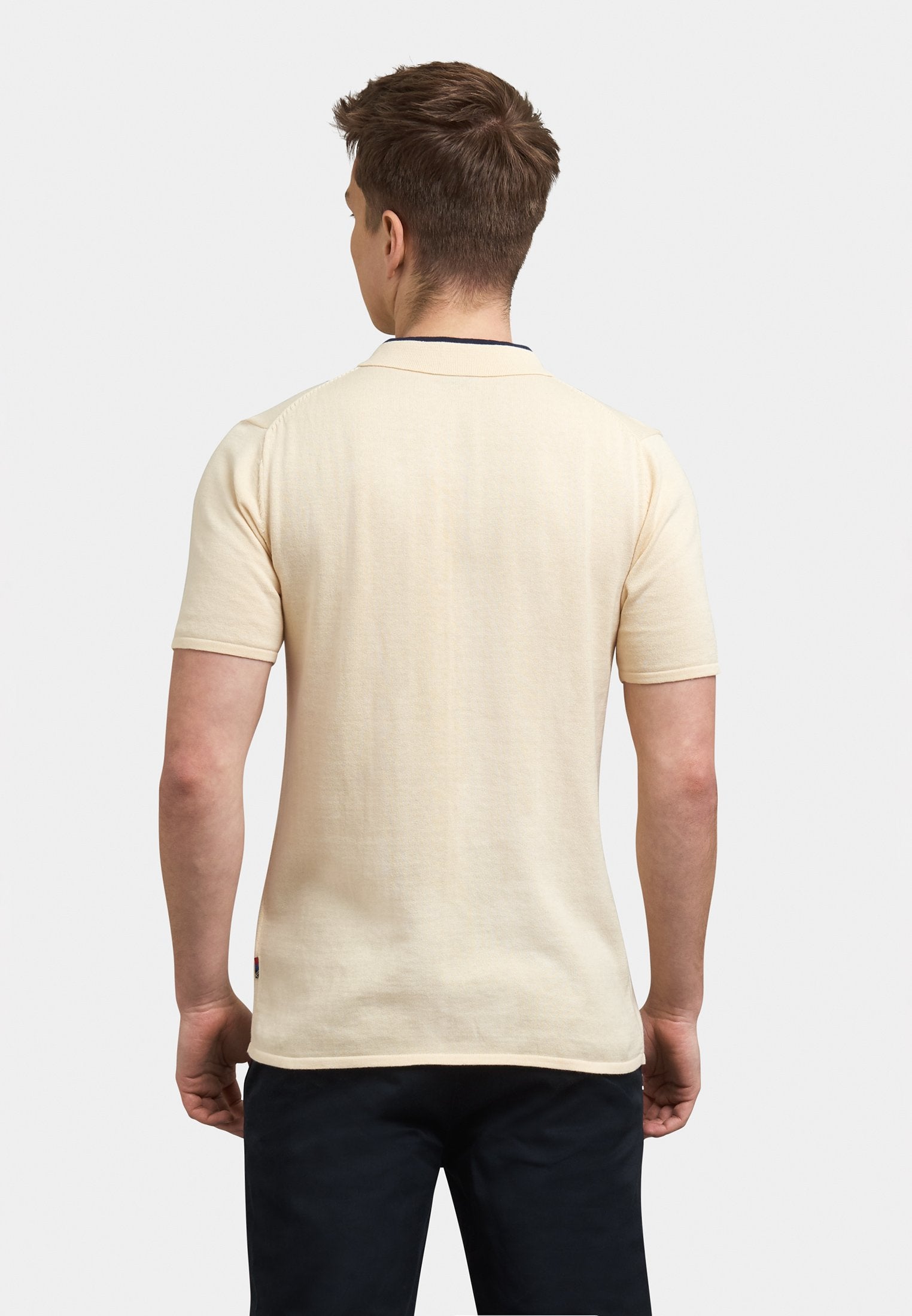 Eden Button Up Knit Polo - Merc (Last Available)