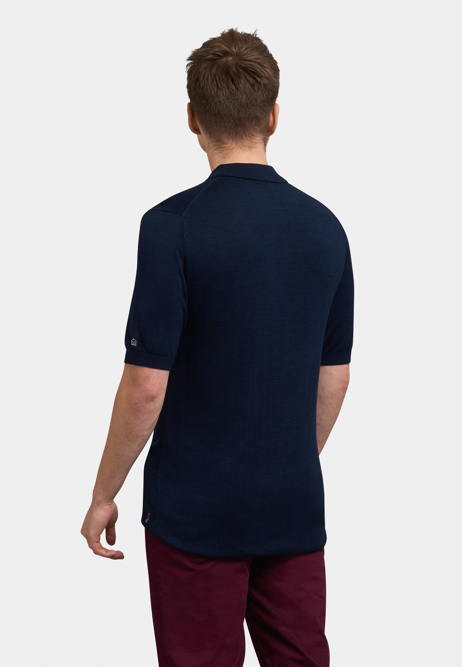 Stokes Knit Polo - Merc