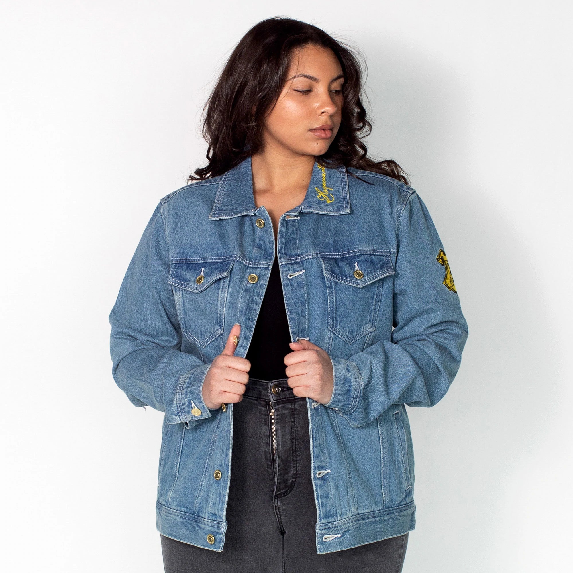Harry Potter Hogwarts Denim Jacket - Cakeworthy