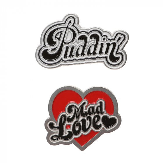 Harley Quinn Enamel 2 Set of Pin Badges