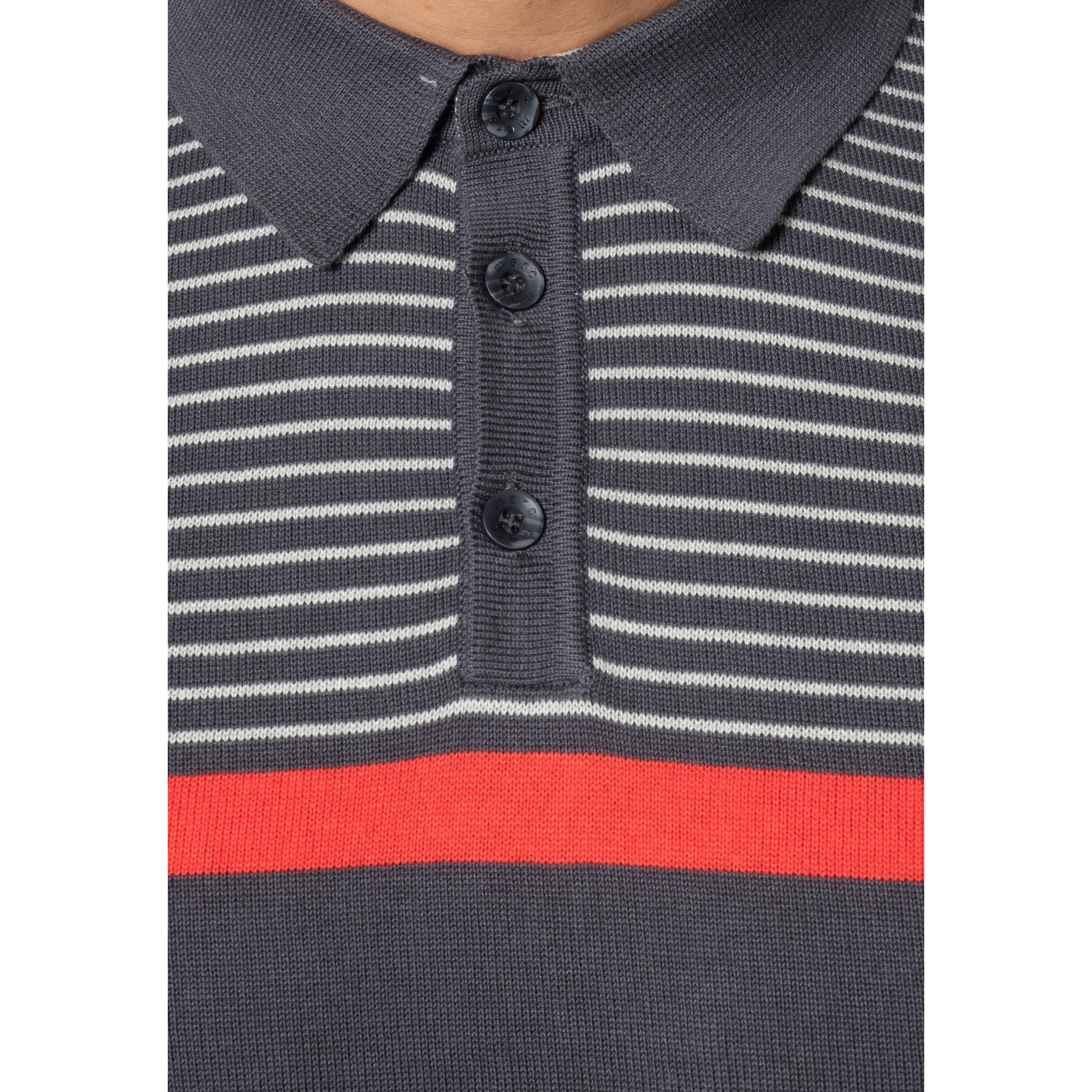 Blake Knit Polo - Merc