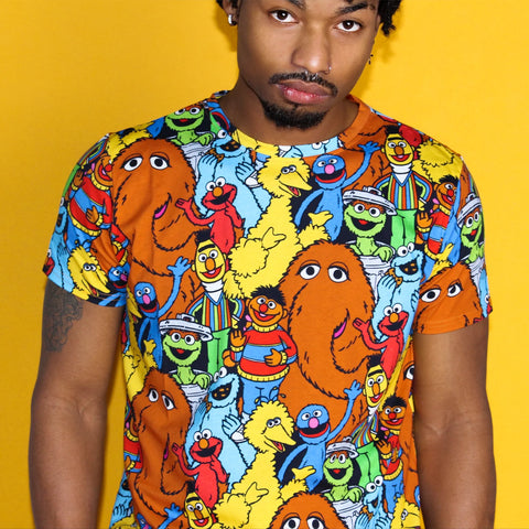 Sesame Street AOP T-Shirt - Cakeworthy
