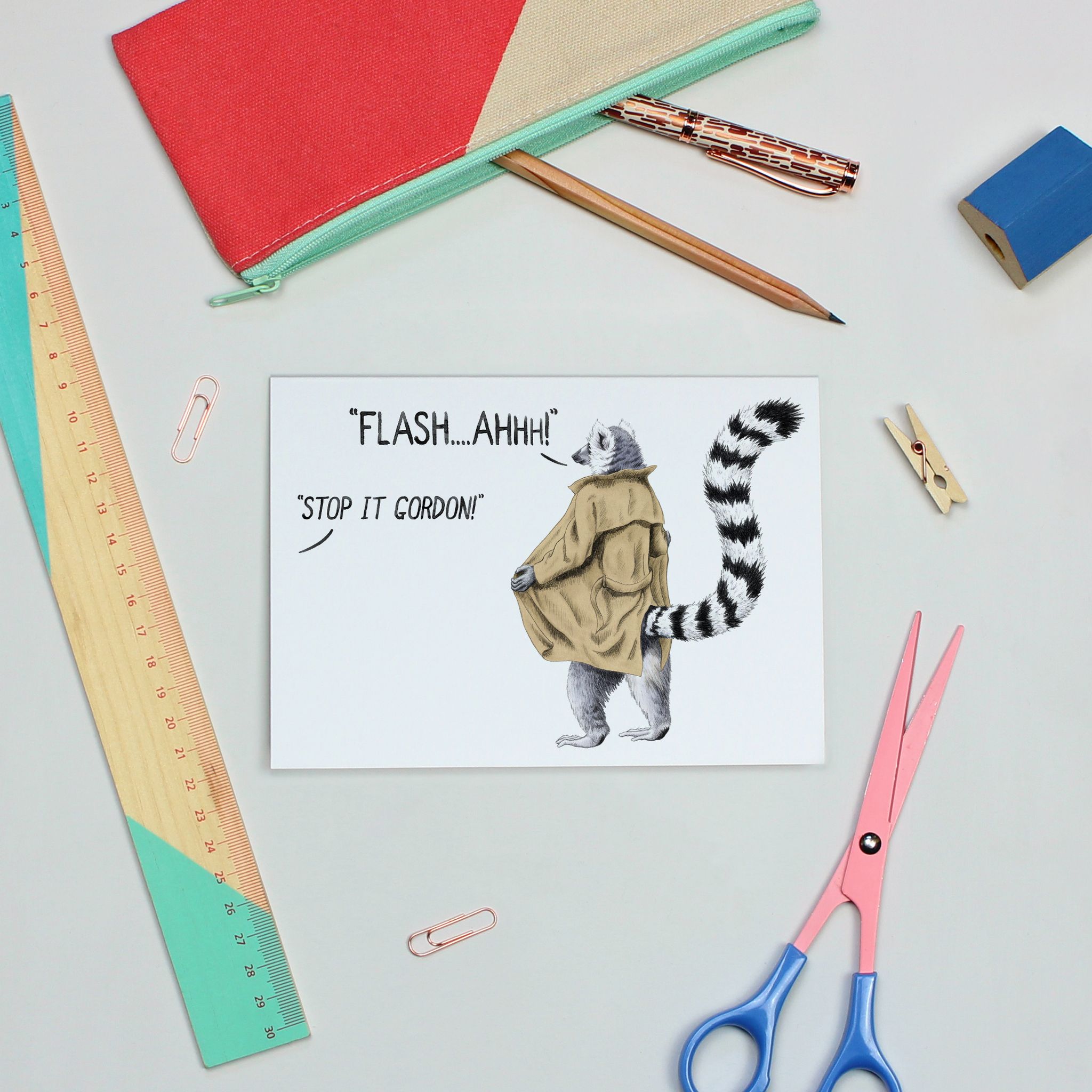 Flash Gordon Greetings Card - Ink Bandit