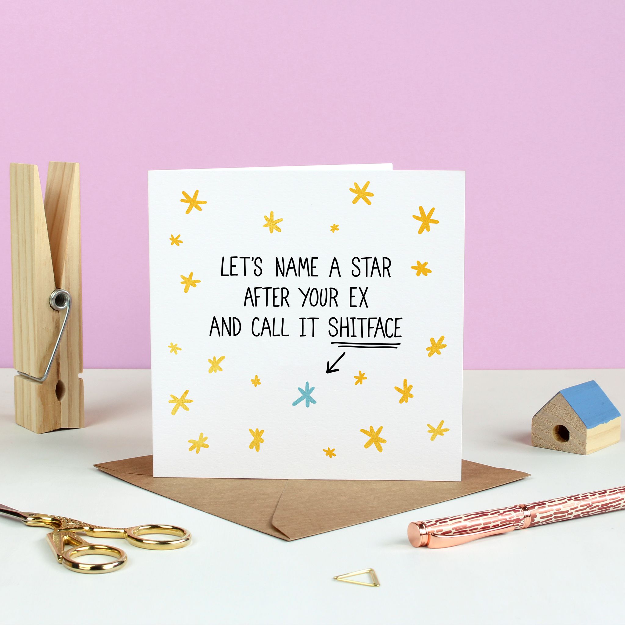 Your Ex Is A Sh**face Anti Valentine's And Break Up Greetings Card - Ink Bandit