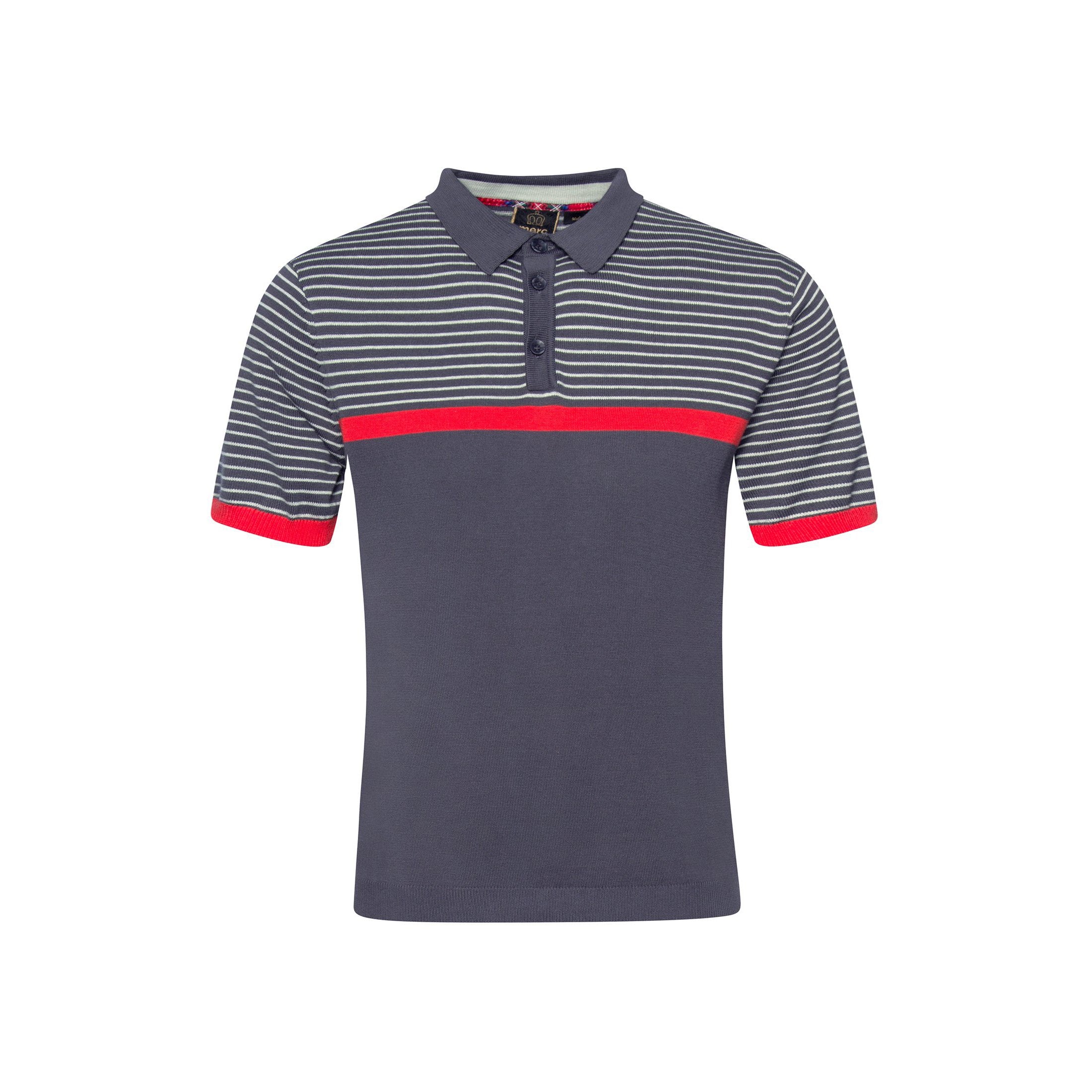 Blake Knit Polo - Merc